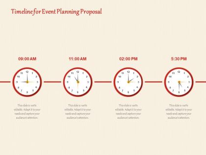 Timeline for event planning proposal ppt powerpoint presentation gallery guidelines