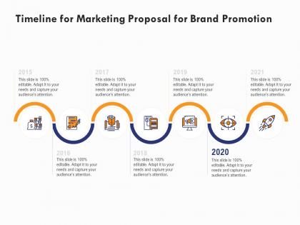 Timeline for marketing proposal for brand promotion ppt powerpoint presentation show format ideas