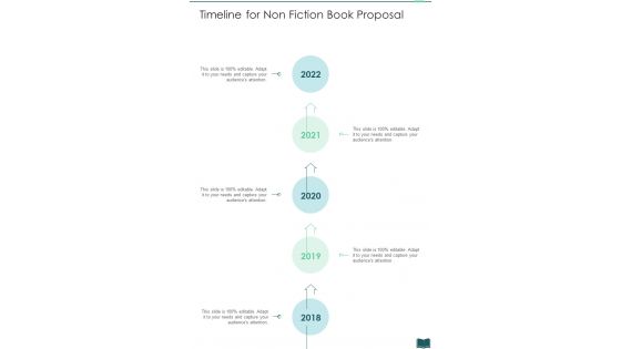 Timeline For Non Fiction Book Proposal One Pager Sample Example Document