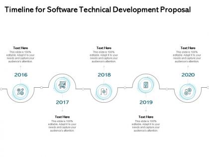 Timeline for software technical development proposal ppt inspiration