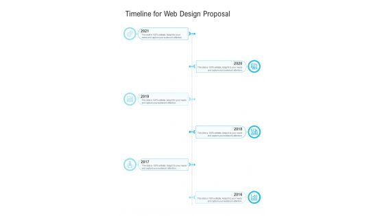 Timeline For Web Design Proposal One Pager Sample Example Document