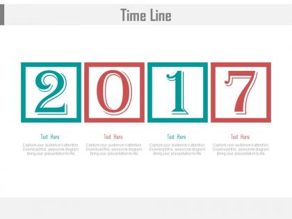 Timeline for year 2017 for business powerpoint slides