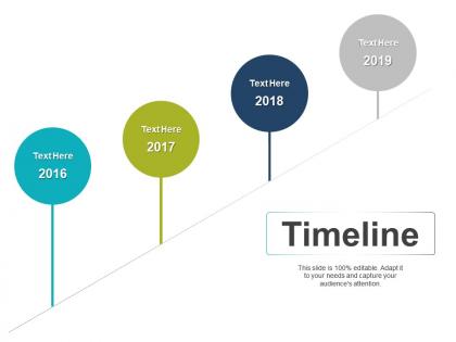 Timeline four year process ppt powerpoint presentation file demonstration