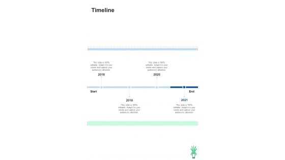 Timeline Interior Design Consultation Proposal One Pager Sample Example Document