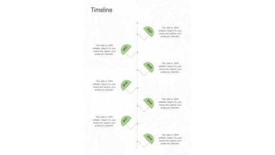 Timeline Interior Design Proposal Template One Pager Sample Example Document
