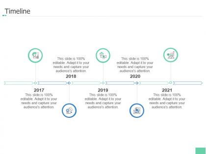 Timeline investment pitch book overview ppt mockup