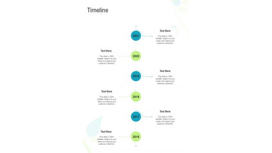 Timeline Landscaping Proposal Template One Pager Sample Example Document