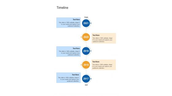 Timeline Laundry Services One Pager Sample Example Document