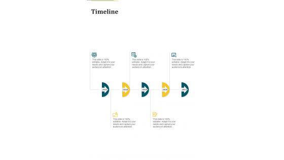 Timeline Marketing And Its Future Metrics Proposal One Pager Sample Example Document