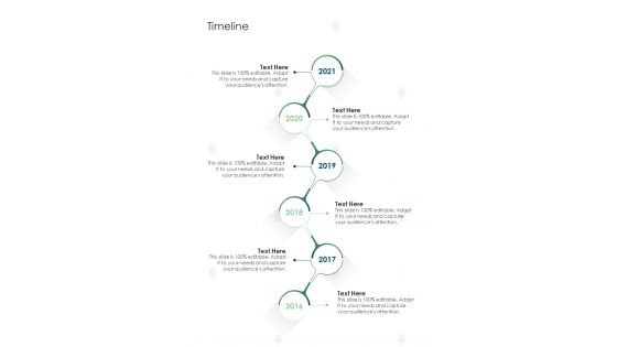 Timeline Pest Termination Services Proposal One Pager Sample Example Document
