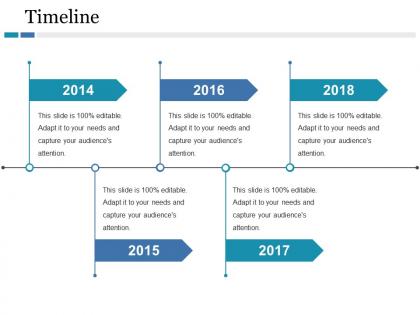 Timeline ppt icon introduction