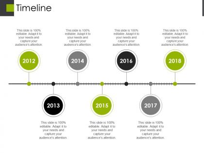 Timeline presentation portfolio