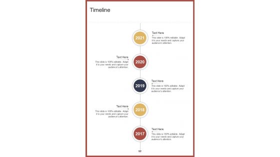 Timeline Printing Proposal Template One Pager Sample Example Document