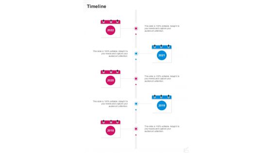 Timeline Proposal For Renting Office Space One Pager Sample Example Document