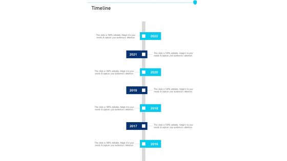 Timeline Security System Proposal One Pager Sample Example Document