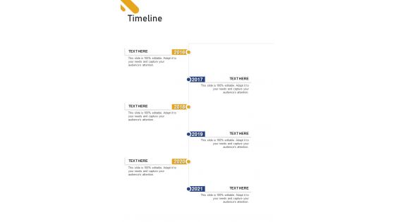 Timeline Solar Panel Installation Proposal One Pager Sample Example Document