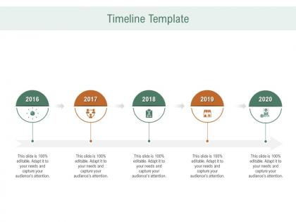 Timeline template ppt powerpoint presentation outline show