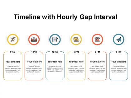 Timeline with hourly gap interval