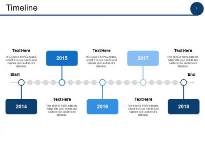 Timeline year process ppt powerpoint presentation file example