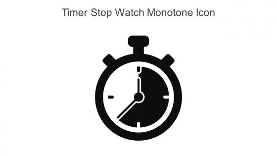 Timer Stop Watch Monotone Icon In Powerpoint Pptx Png And Editable Eps Format