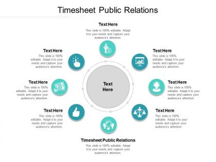 Timesheet public relations ppt powerpoint presentation ideas themes cpb