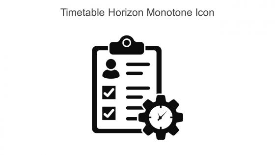 Timetable Horizon Monotone Icon In Powerpoint Pptx Png And Editable Eps Format