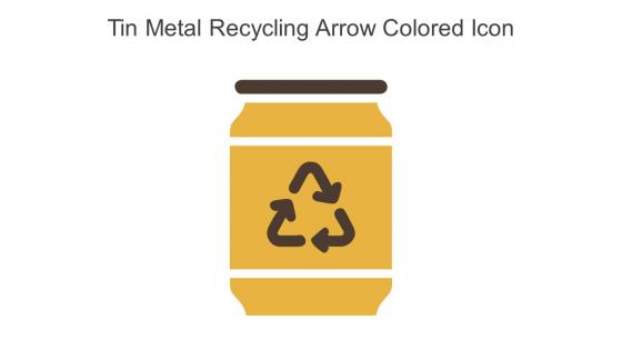 Tin Metal Recycling Arrow Colored Icon In Powerpoint Pptx Png And Editable Eps Format