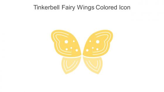 Tinkerbell Fairy Wings Colored Icon In Powerpoint Pptx Png And Editable Eps Format