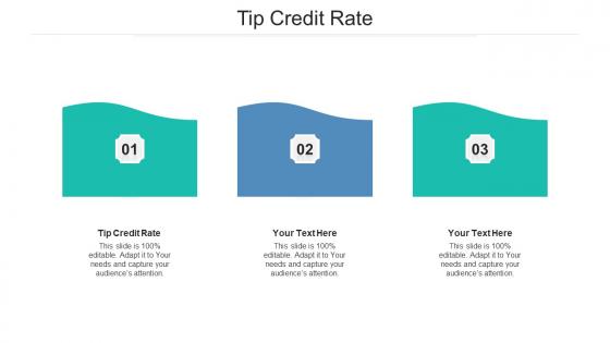 Tip credit rate ppt powerpoint presentation pictures background images cpb