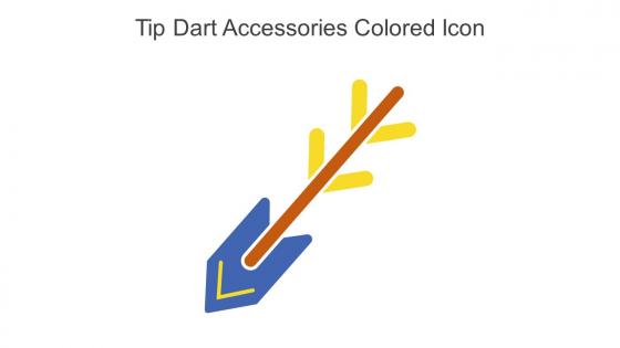 Tip Dart Accessories Colored Icon In Powerpoint Pptx Png And Editable Eps Format