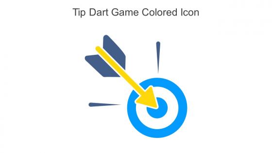 Tip Dart Game Colored Icon In Powerpoint Pptx Png And Editable Eps Format