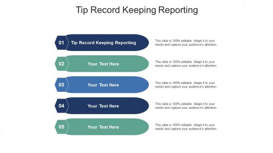 Tip record keeping reporting ppt powerpoint presentation summary guide cpb
