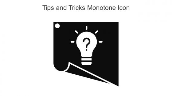 Tips And Tricks Monotone Icon In Powerpoint Pptx Png And Editable Eps Format