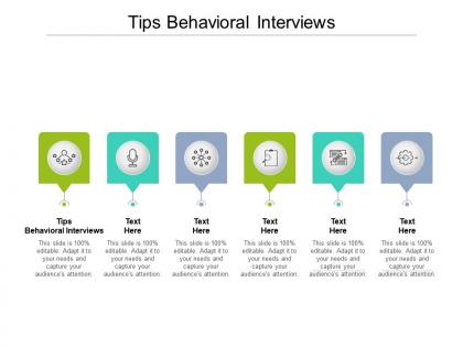 Tips behavioral interviews ppt powerpoint presentation file formats cpb