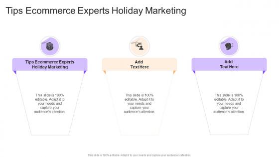 Tips Ecommerce Experts Holiday MarketingIn Powerpoint And Google Slides Cpb