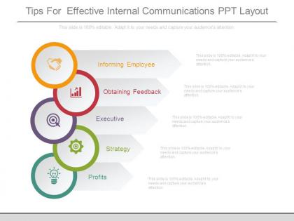 Tips for effective internal communications ppt layout