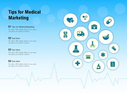 Tips for medical marketing ppt powerpoint presentation model graphic images