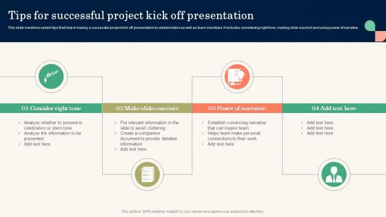 Tips For Successful Project Kick Off Presentation