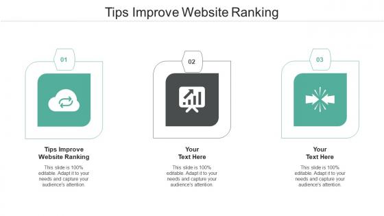 Tips improve website ranking ppt powerpoint presentation model master slide cpb