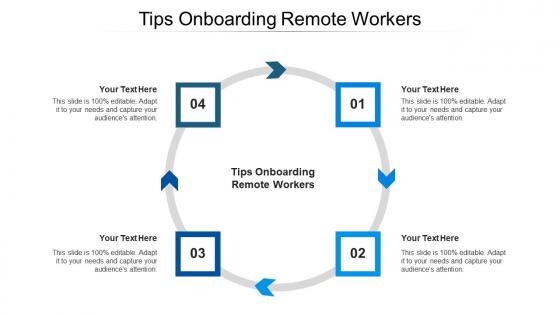 Tips onboarding remote workers ppt powerpoint presentation slides background image cpb