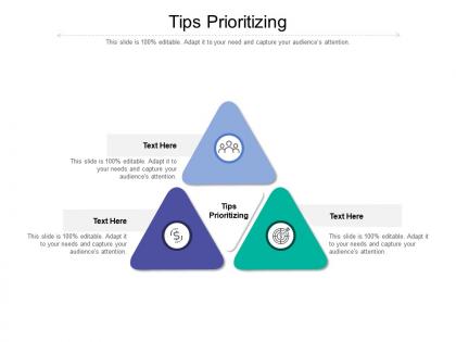 Tips prioritizing ppt powerpoint presentation gallery diagrams cpb
