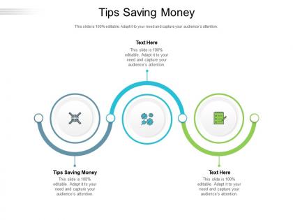 Tips saving money ppt powerpoint presentation professional graphics cpb