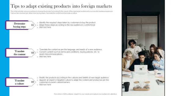 Tips To Adapt Existing Products Into Foreign Markets Comprehensive Guide For Global