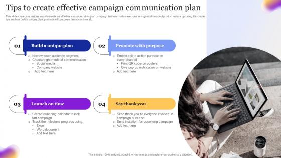 Tips To Create Effective Campaign Communication Plan