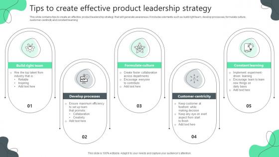Tips To Create Effective Product Leadership Strategy