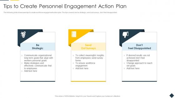 Tips To Create Personnel Engagement Action Plan