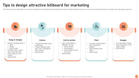 Tips To Design Attractive Billboard Broadcasting Strategy To Reach Target Audience Strategy SS V