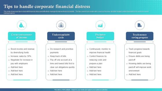 Tips To Handle Corporate Financial Distress