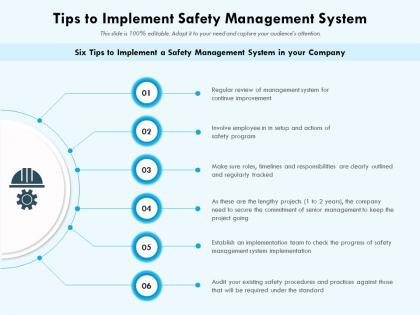 Tips to implement safety management system