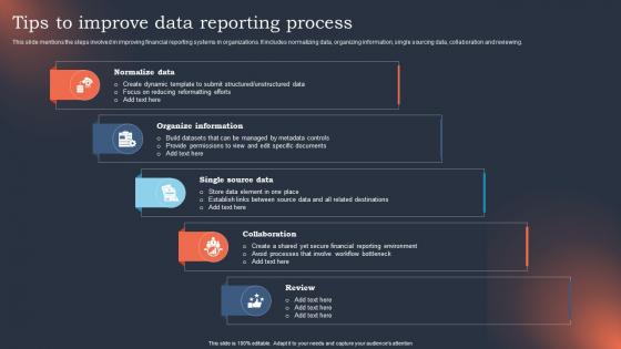 Tips To Improve Data Reporting Process